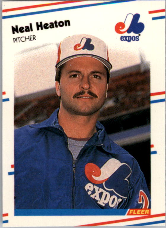1988 Fleer Mini Baseball Cards 089      Neal Heaton